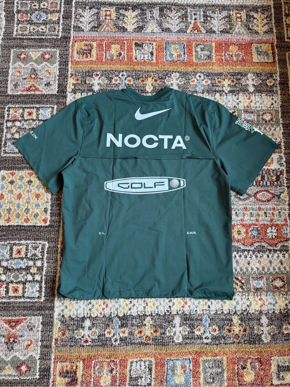 NOCTA x NIKE Golf Short-Sleeve Shirt - Dark Green with White Logos